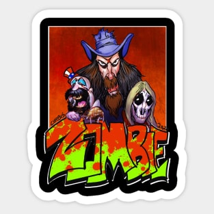 Zombie Trio Sticker